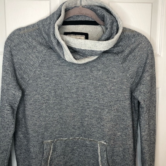 ABERCROMBIE Striped Cowl-neck Cozy Sweater small - Picture 2 of 7